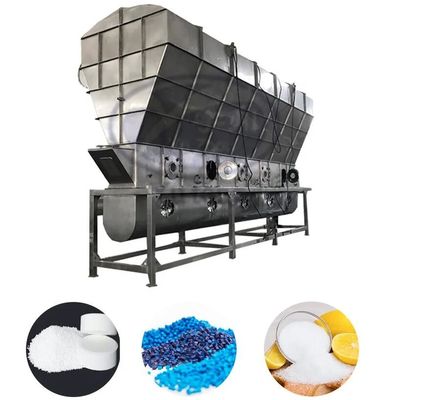 ویبره سیال تخت خشک کن صنایع غذایی ابعاد سفارشی صرفه جویی در انرژی
