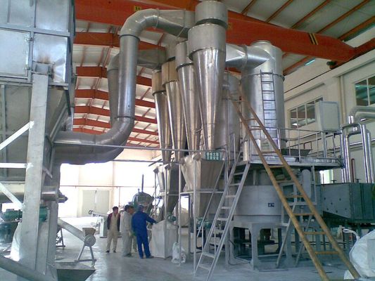 دستگاه فلاش خشک کن پنوماتیک درجه مواد غذایی برای سفید / اکسید کربن با رطوبت بالا