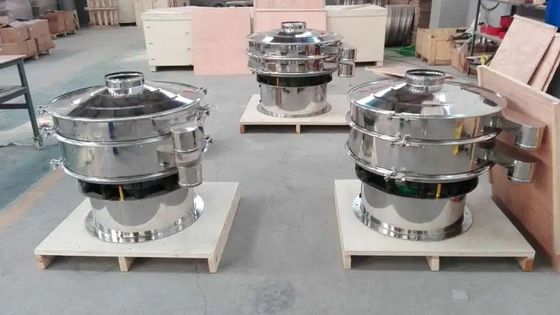 دستگاه روتاری روتاری دایره ای ارتعاشی صفحه نمایش دستگاه پوشش پودری دستگاه الک